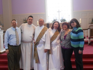The New Deacons and Their Sponsors.